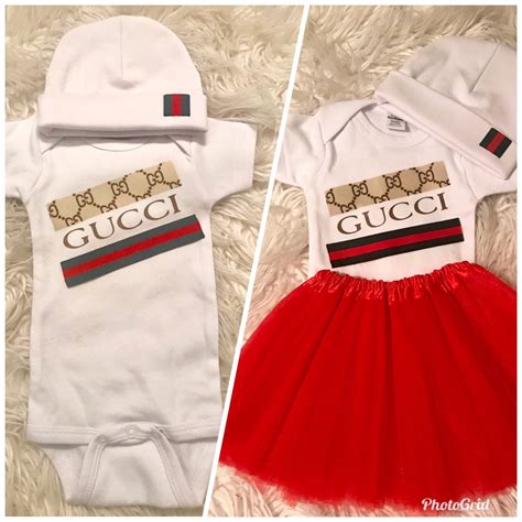 gucci baby clothes for cheap|newborn baby gucci outfit.